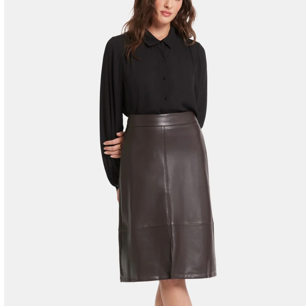 Vegan leather pencil skirt A-Line
